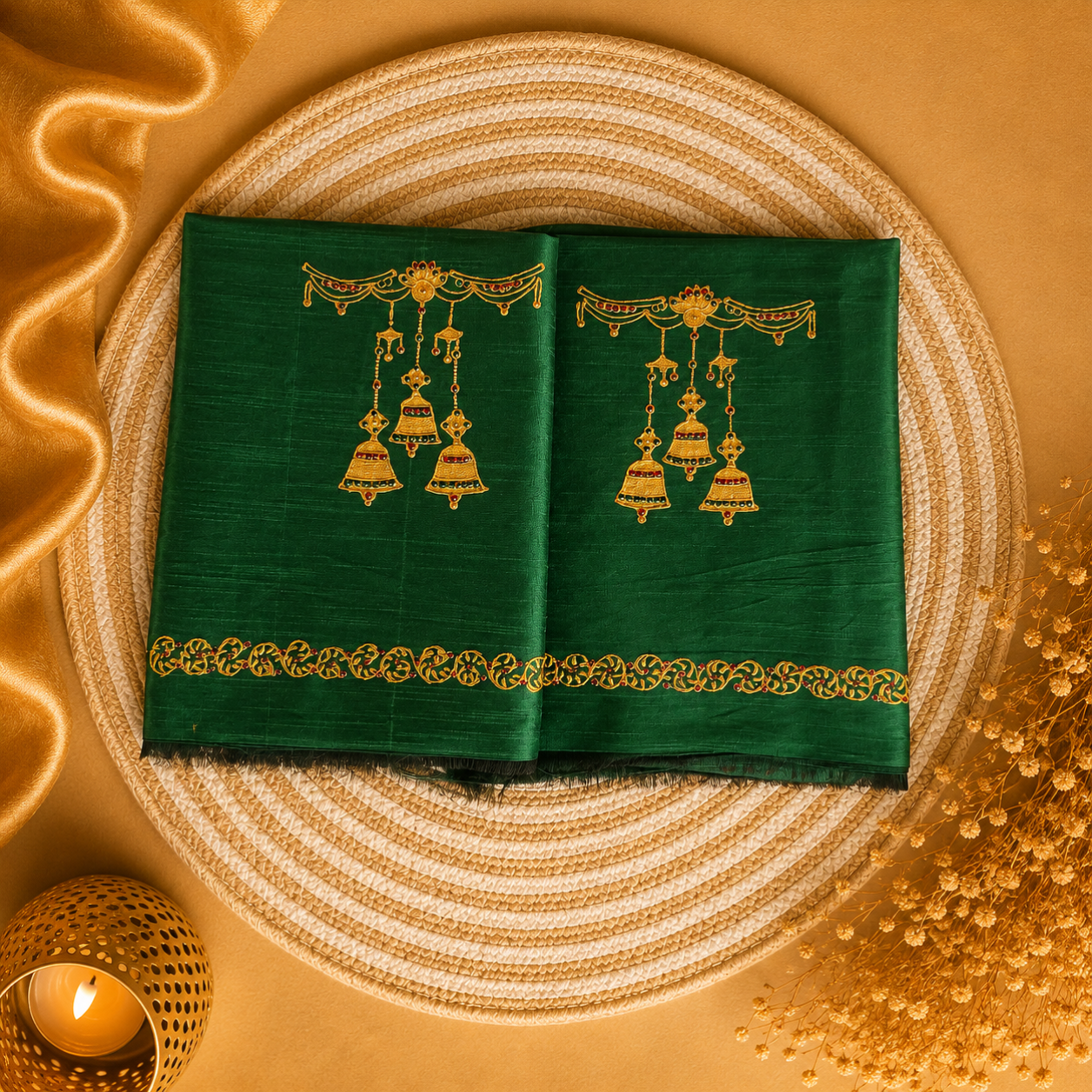 Heritage Goddess Hand Painted Premium Blouse collection  (Unstitched-Raw silk)
