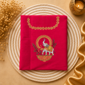 Heritage Tanjore Hand Painted Premium Blouse collection  (Unstitched-Raw silk)